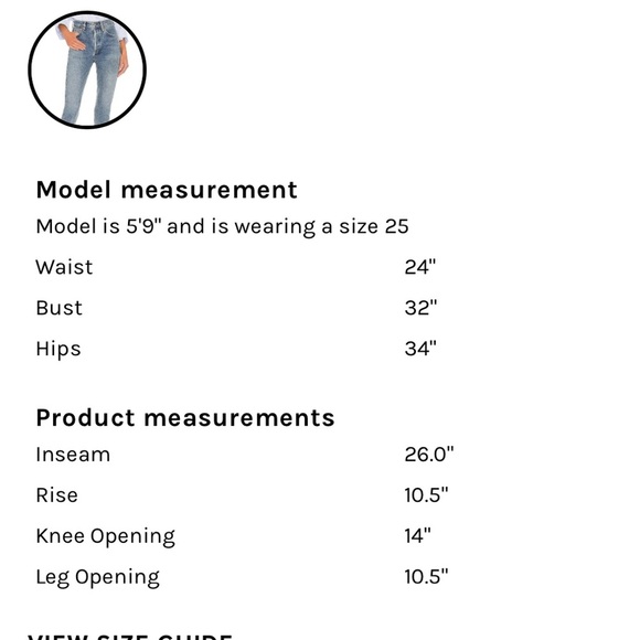 EUC Citizens of Humanity High Rise Vintage Slim Sz 23 in Dimple - Picture 5 of 16